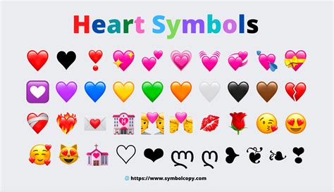 Note the Unicode Character Database (UCD. . Copy and paste symbols heart